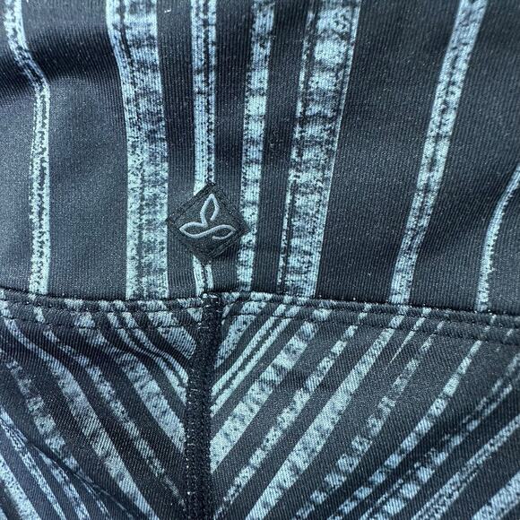 Prana Capri Leggings Black Gray Womens Small Outdoors Performance Hiking Running - Picture 3 of 4